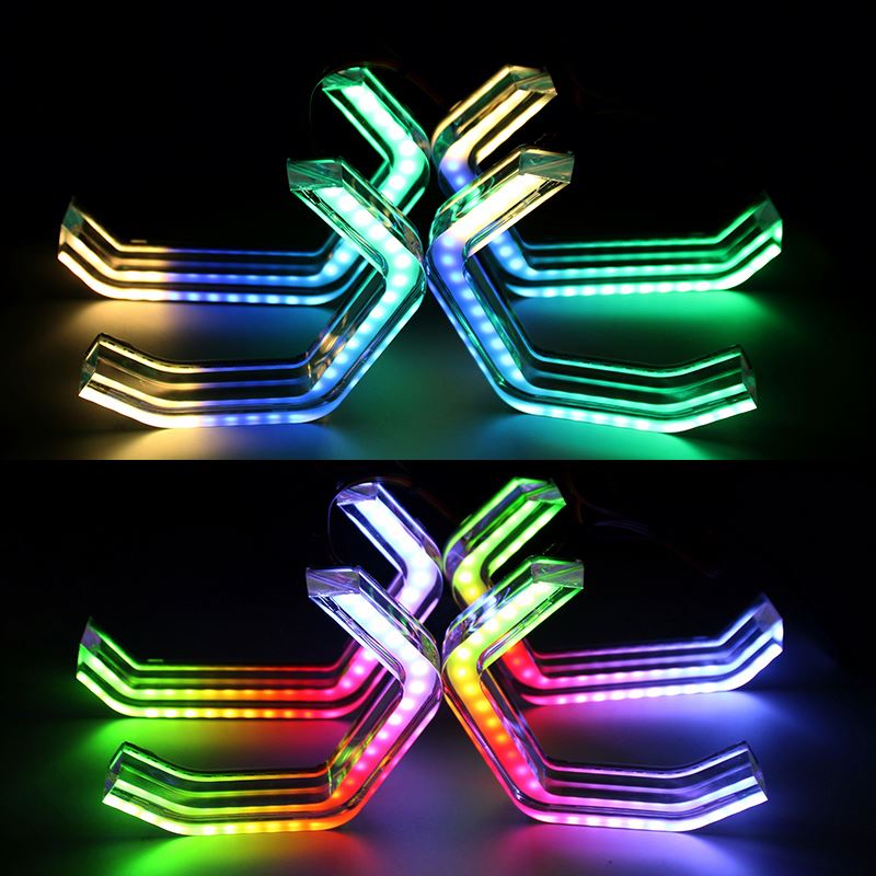 Iconic RGBW Chasing Bluetooth ControllerLED Angel Eyes for BMW E9x