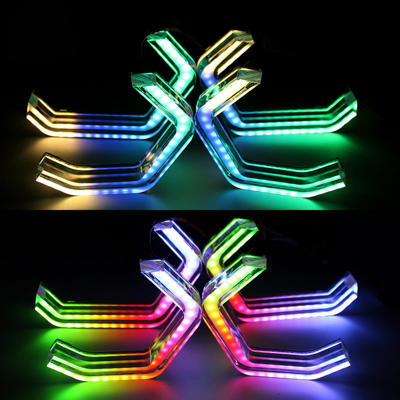 Iconic RGBW Chasing Bluetooth ControllerLED Angel Eyes for BMW E9x