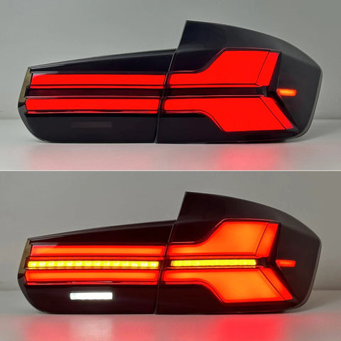 G05 Style LED Tail Lights w/ Sequential Turn Signals For BMW F80 M3 & F30 3 Series