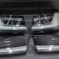 G80 smoked clear tail lights