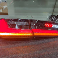 G80 smoked clear tail lights