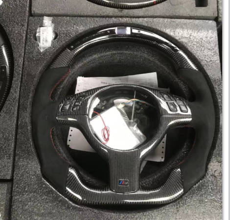 STEERING WHEEL BMW E46/E39 CARBON FIBER/ALCANTARA/LED SCREEN