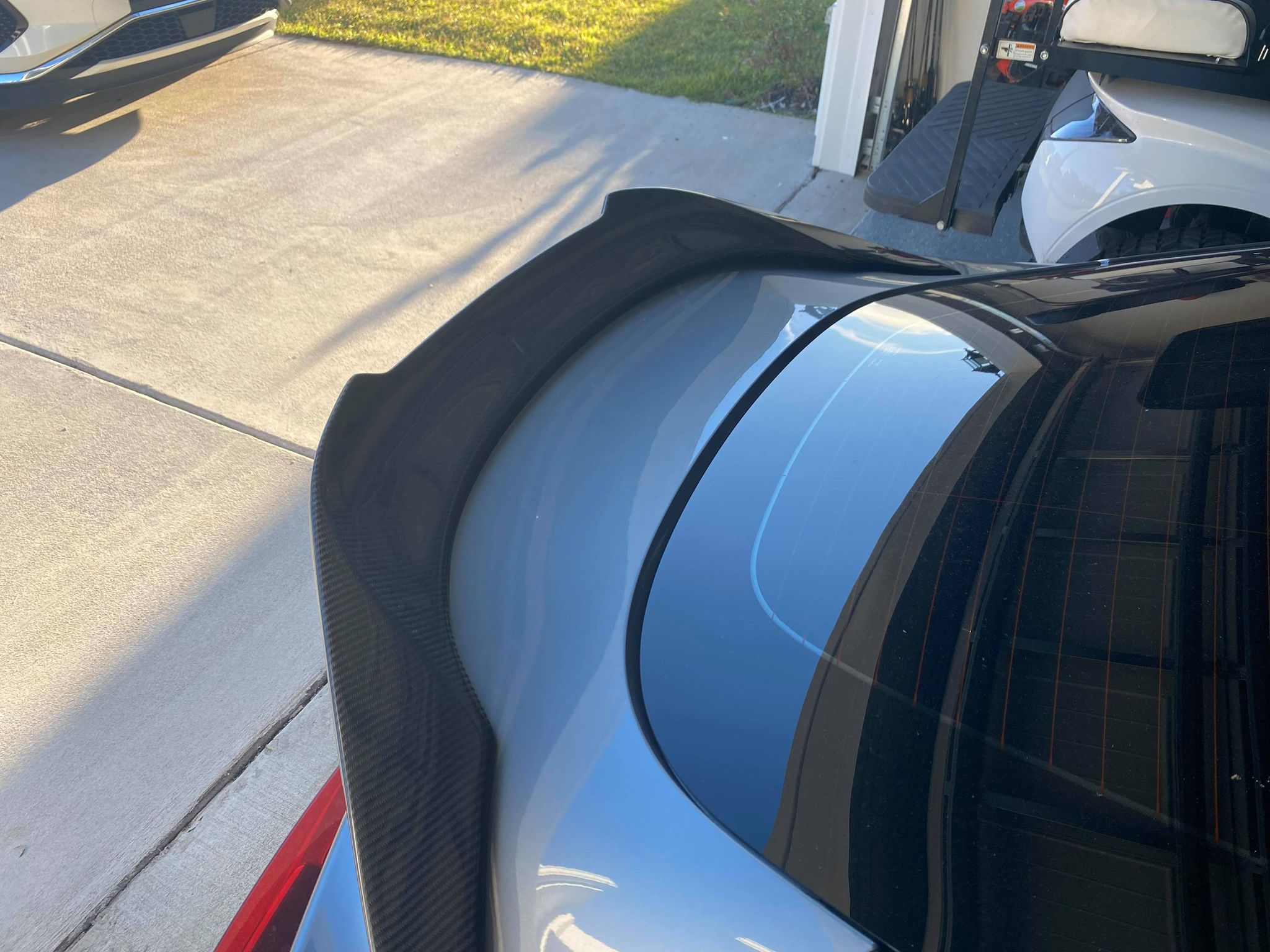 Toyota GR SUPRA A90 MK5 Gloss Dry Carbon Fiber V Style Trunk Spoiler